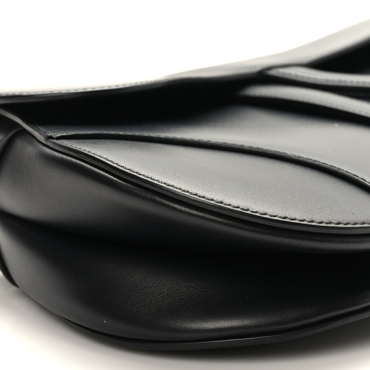 Christian Dior Calfskin Saddle Bag Black 7 of 8