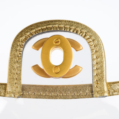 Chanel Vinyl Large Naked Flap Gold 5 of 7