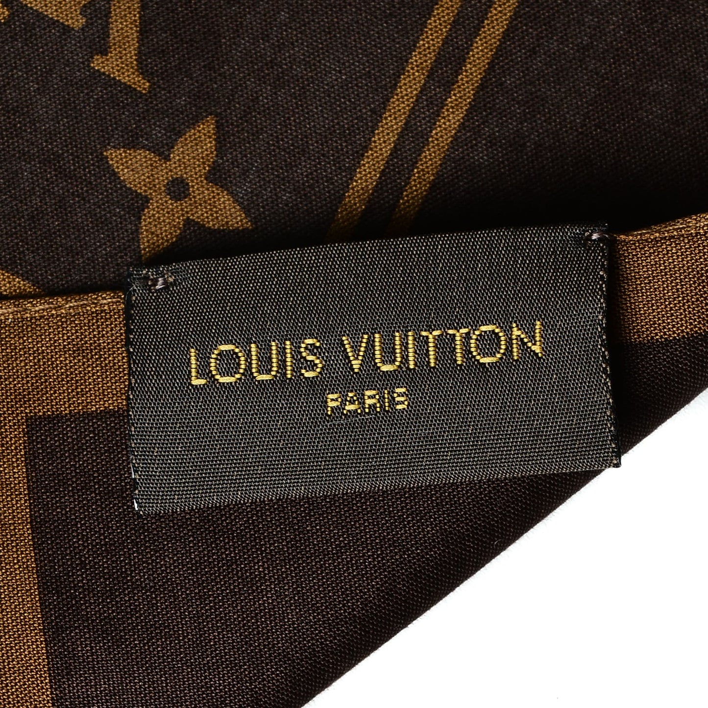 X SUPREME Cotton Monogram Bandana Scarf Brown