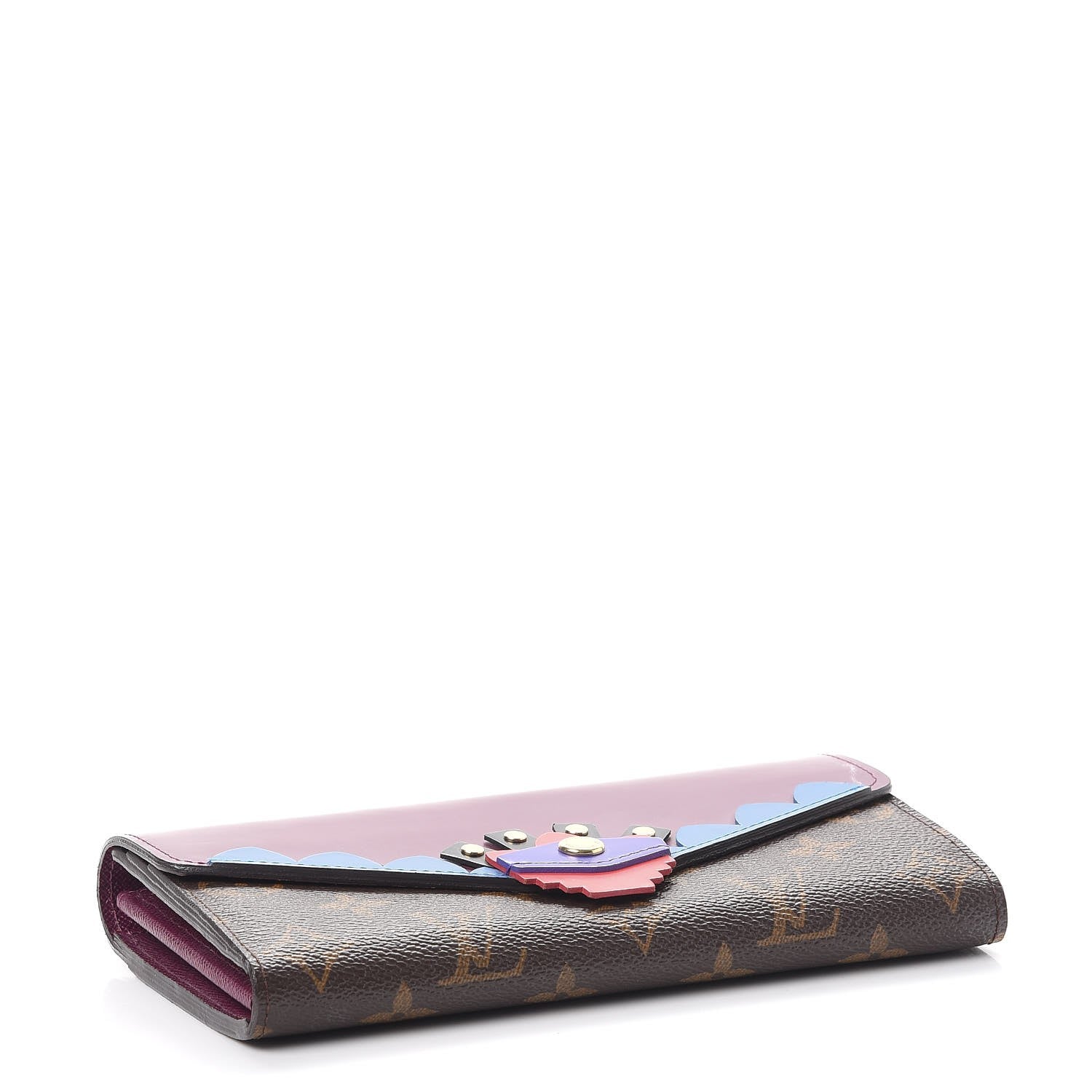 Louis Vuitton Monogram Totem Sarah Wallet Magenta 4 of 7