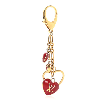 Louis Vuitton Coeurs Heart Bag Charm Key Holder Red 1 of 6