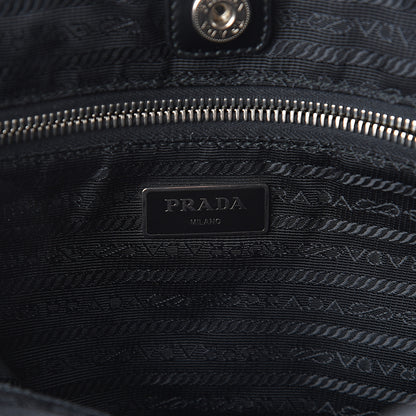 Prada Tessuto Nylon Soft Calf Tote Nero Black 5 of 8