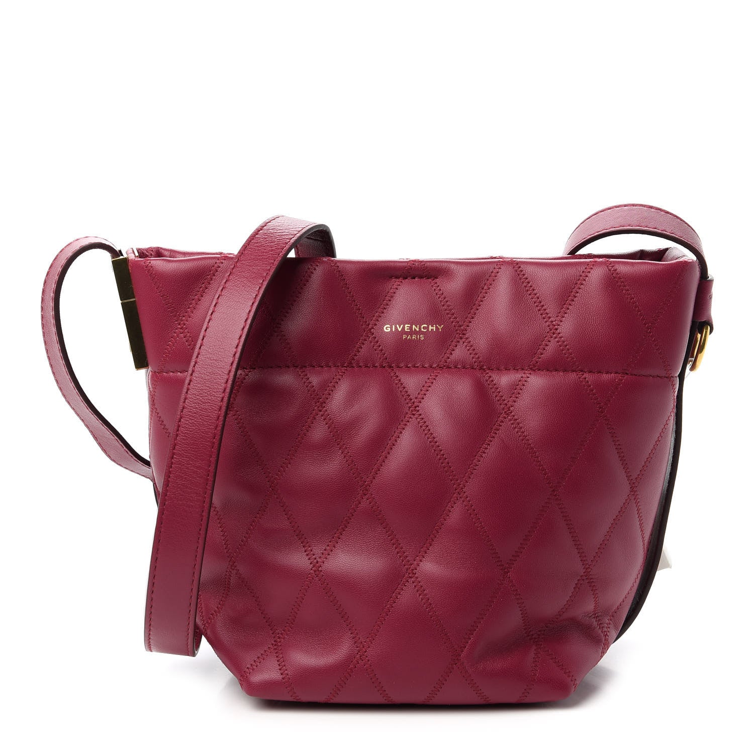 Givenchy Lambskin Quilted Mini GV Bucket Bag Orchid Purple 1 of 10
