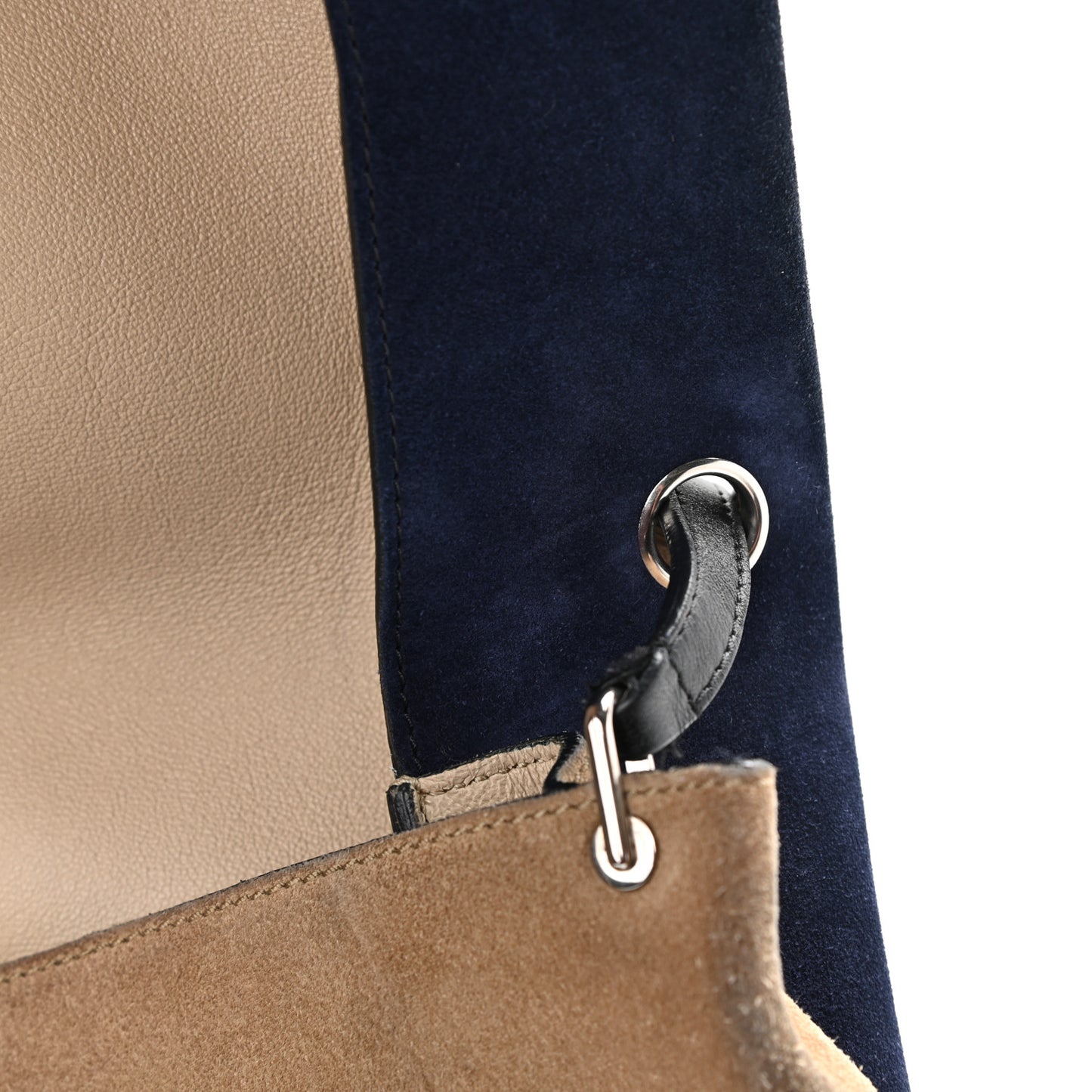Calfskin Suede All Soft Shoulder Bag Ocean Blue
