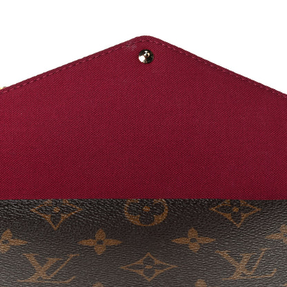 Louis Vuitton Monogram Pochette Felicie Chain Wallet Fuchsia 6 of 6