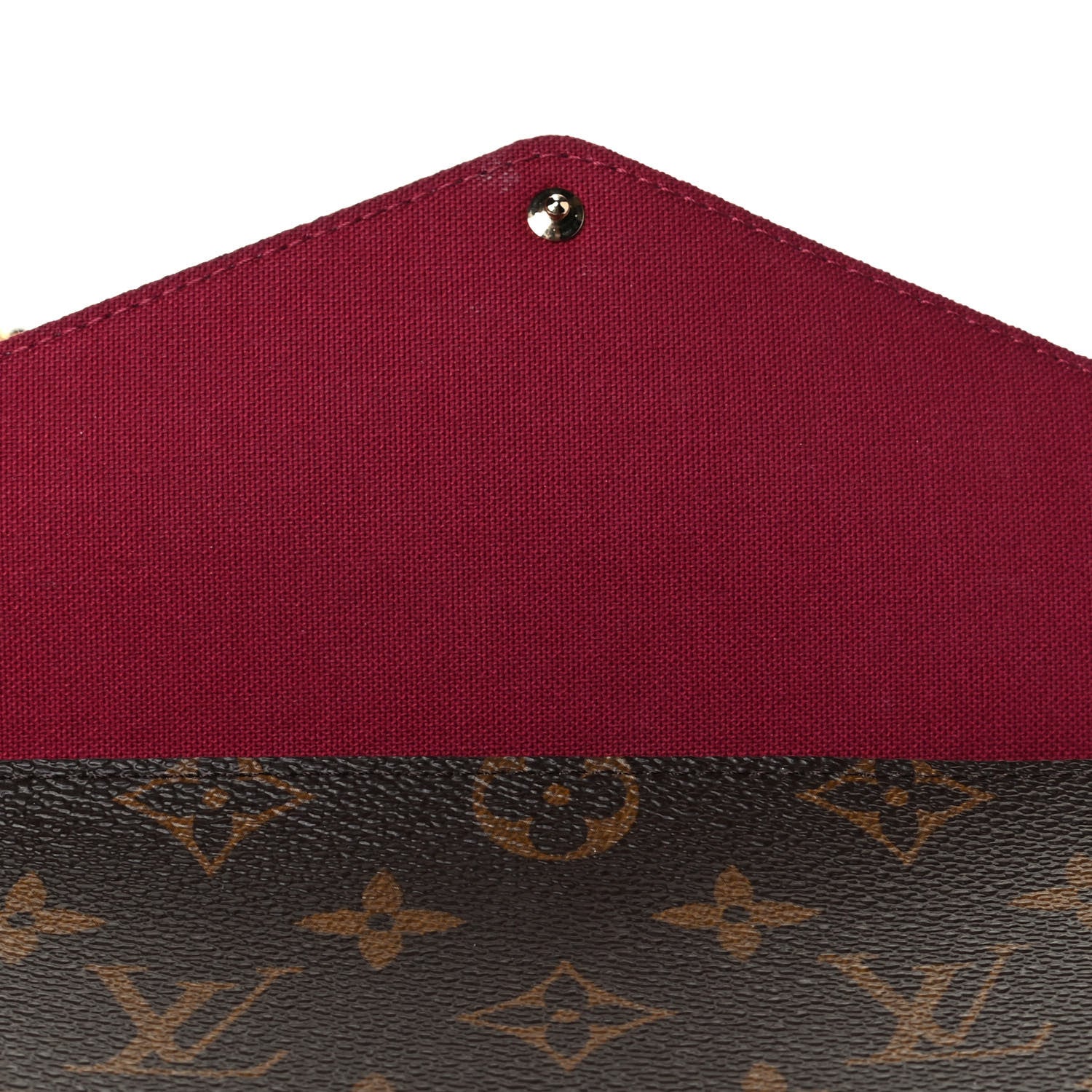 Louis Vuitton Monogram Pochette Felicie Chain Wallet Fuchsia 6 of 6