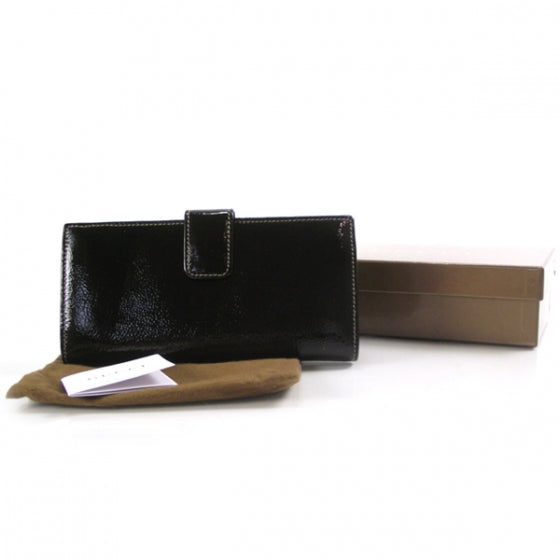 Patent Britt Continental Wallet Black