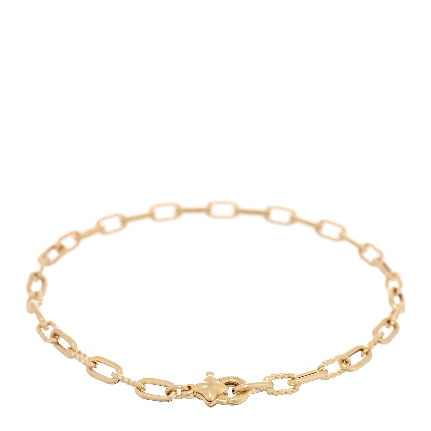 David Yurman 18K Yellow Gold Madison 3mm Classic Chain Bracelet 2 of 3