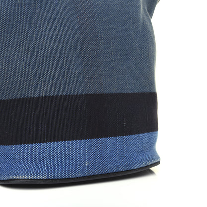 Burberry Overdyed Canvas Mega Check Mini Ashby Hobo Ultramarine Blue 19 of 23
