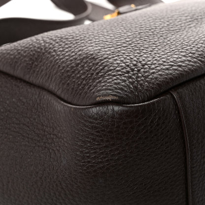 Saint Laurent Grained Deerskin Bea Tote Sweet Chocolate 11 of 12