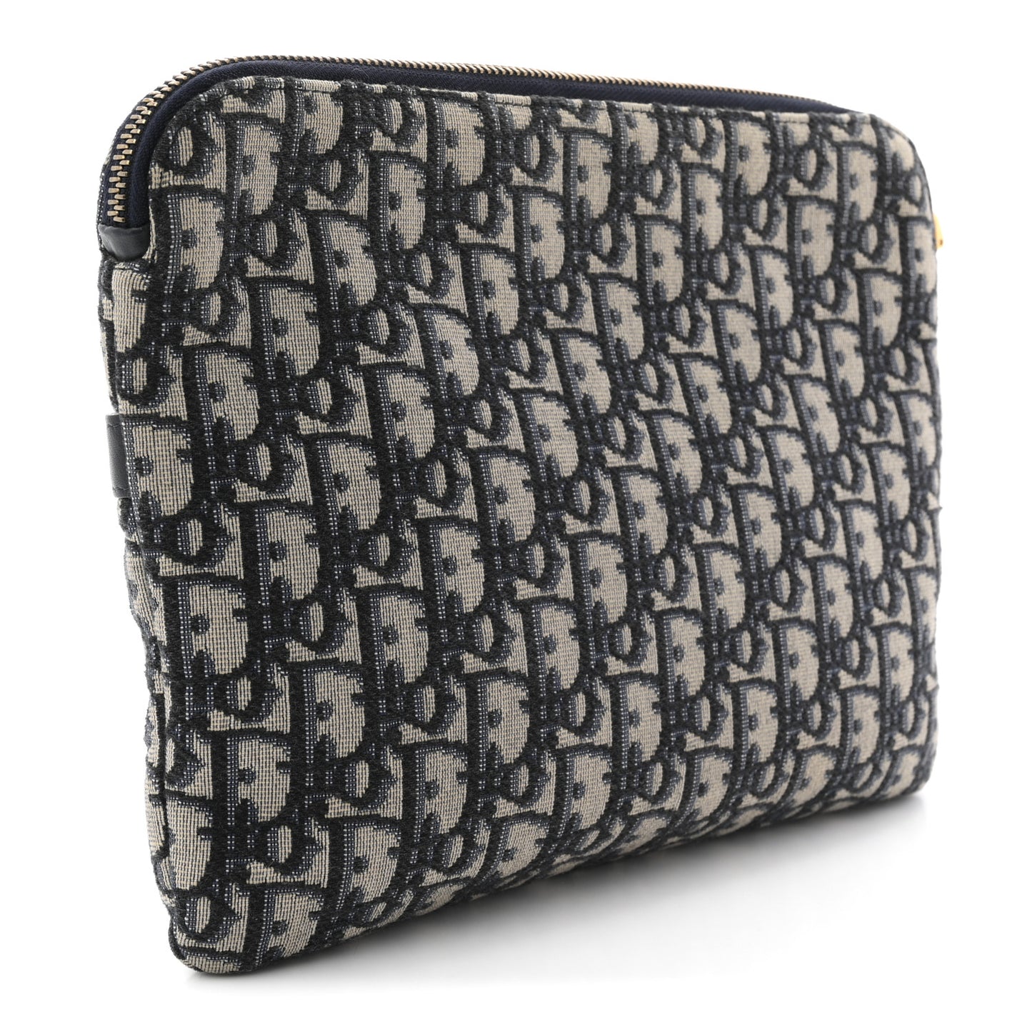 Oblique Pouch Clutch Blue Blue