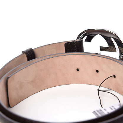 Gucci GG Supreme Monogram Niagara Lux Calfskin Interlocking G 40mm Belt 100 40 Beige Ebony Cocoa 7 of 7