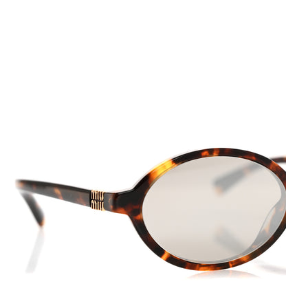 Miu Miu Acetate Oval Regard Sunglasses SMU04Z Tortoise 7 of 9
