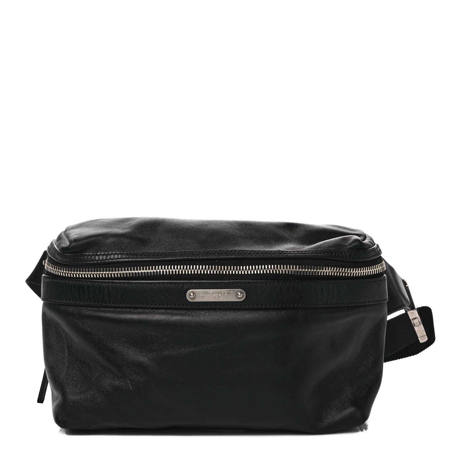 Saint Laurent Calfskin City Belt Bag Black 1 of 8
