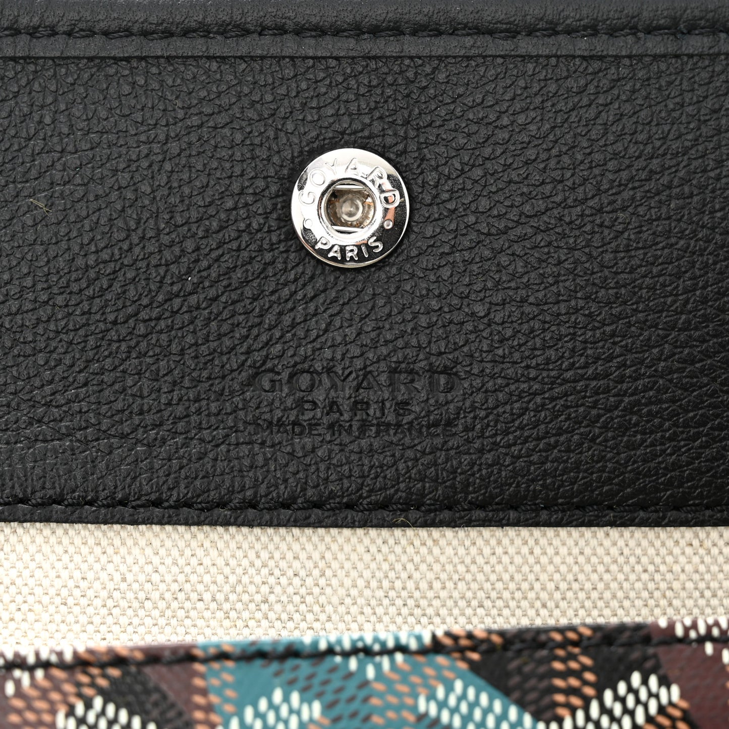Goyardine Lettres Camouflage Saint Louis PM Black Blue