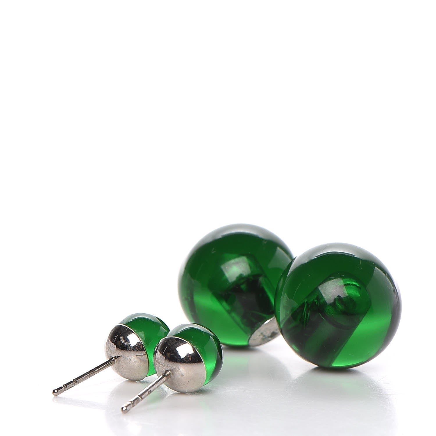 Christian Dior Mise En Dior Tribal Earrings Green 3 of 6