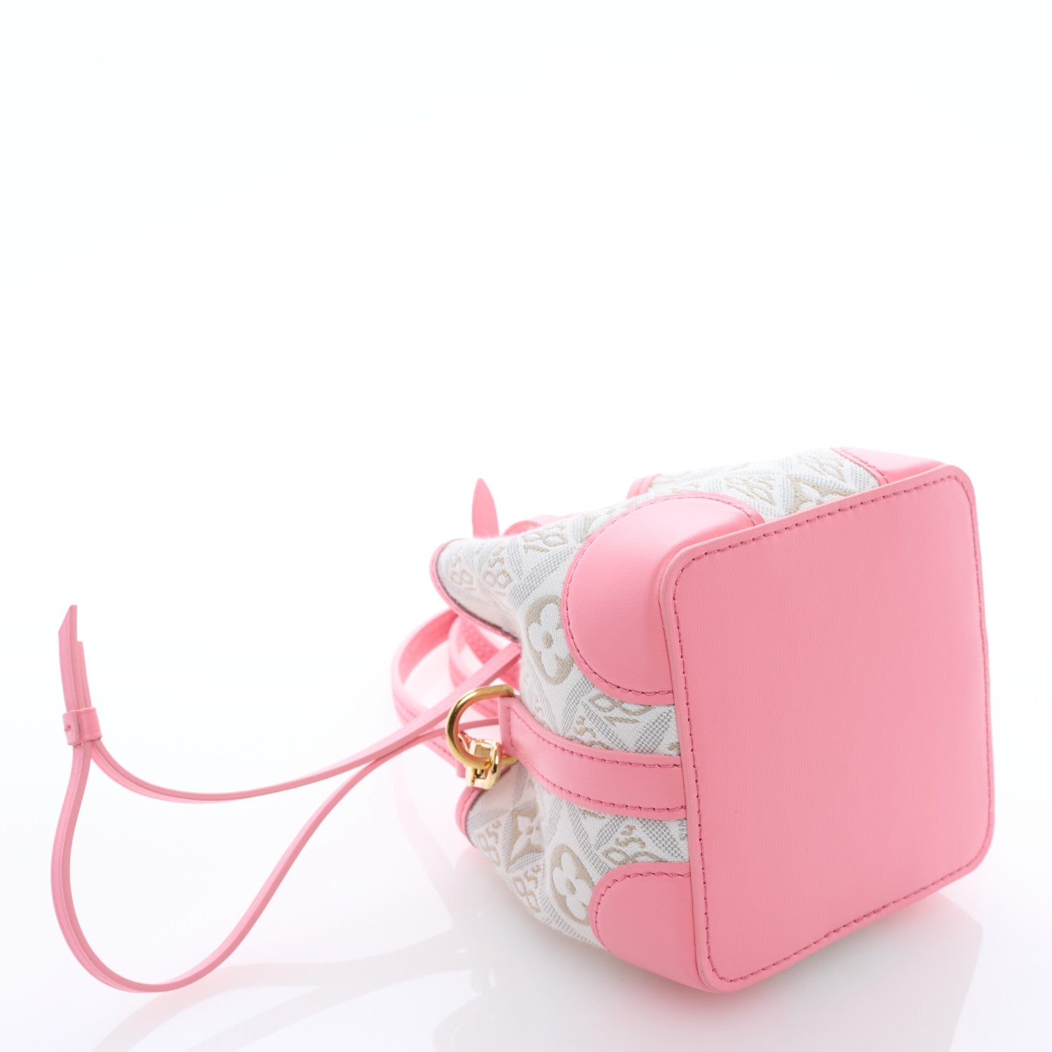 Louis Vuitton Jacquard Since 1854 Noe Purse Ecru Beige Pink 4 of 8