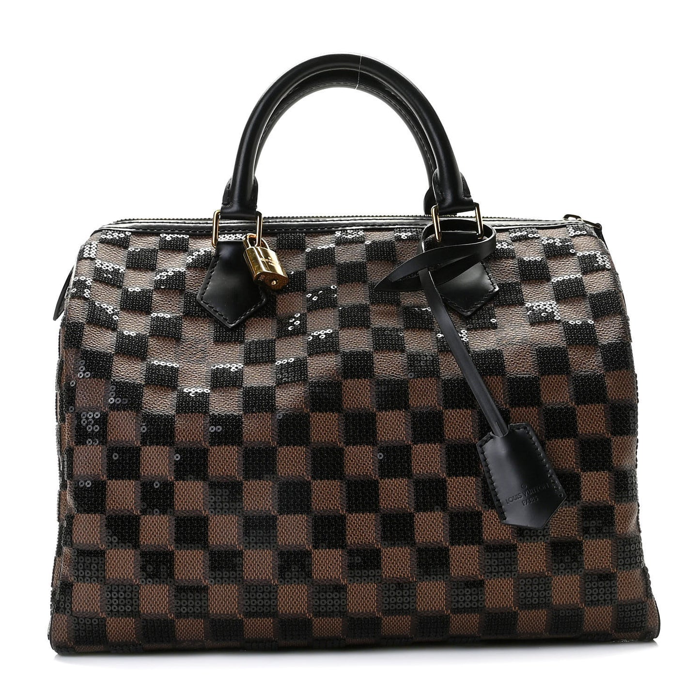 Damier Paillettes Speedy 30 Black