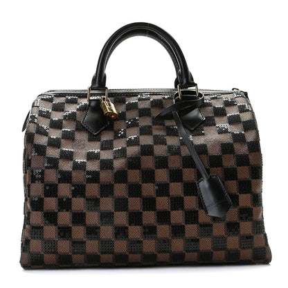 Louis Vuitton Damier Paillettes Speedy 30 Black 1 of 11