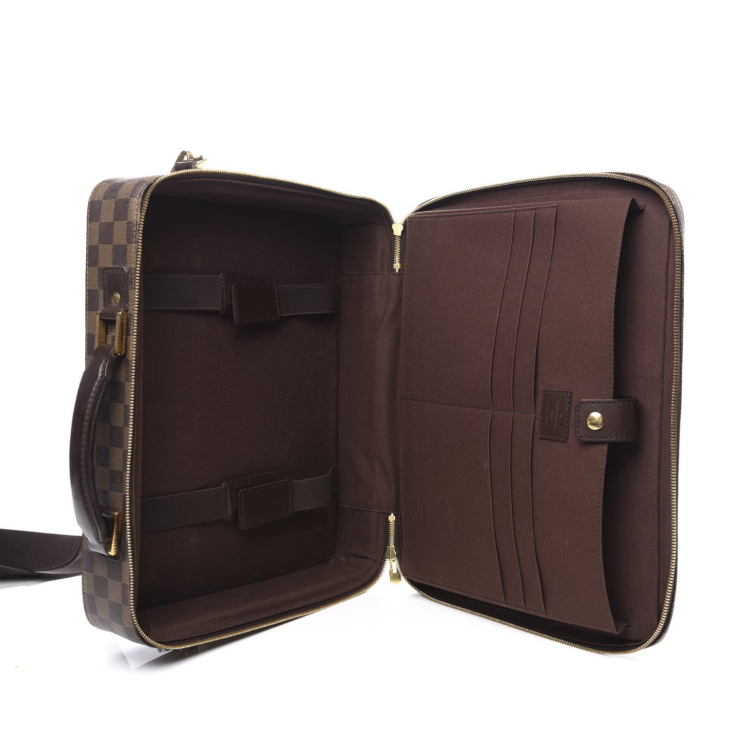 Louis Vuitton Damier Ebene Porte Ordinateur Sabana Computer Case 4 of 9