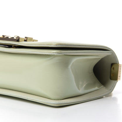 Chanel Iridescent Glazed Calfskin Quilted Small Boy Flap Light Green 8 of 12