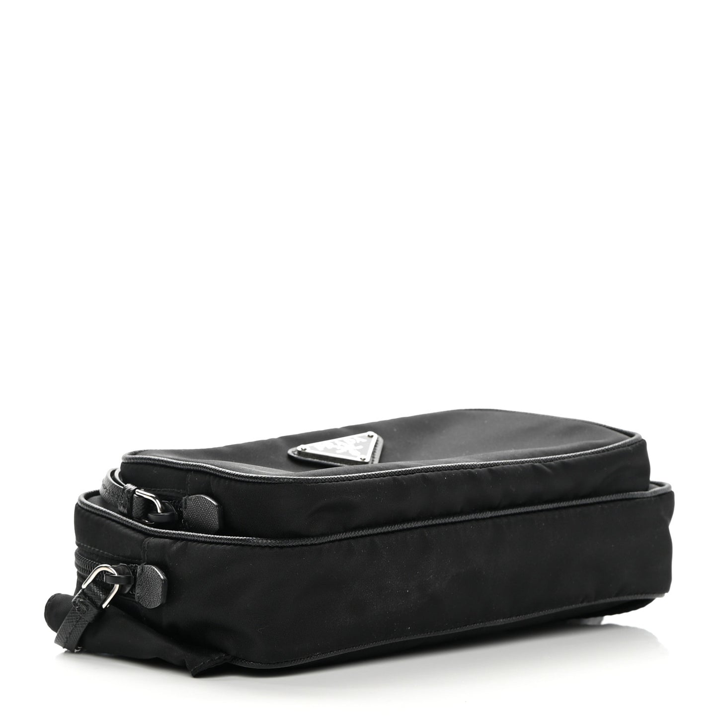 Tessuto Nylon Saffiano Belt Bag Black