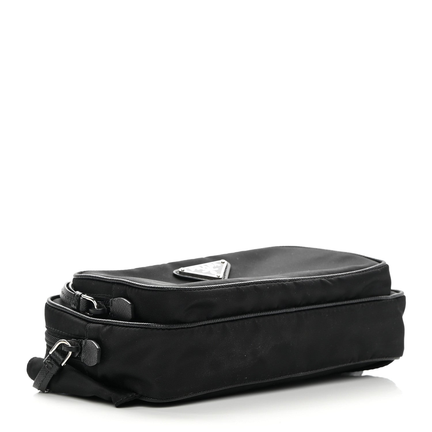 Prada Tessuto Nylon Saffiano Belt Bag Black 4 of 13