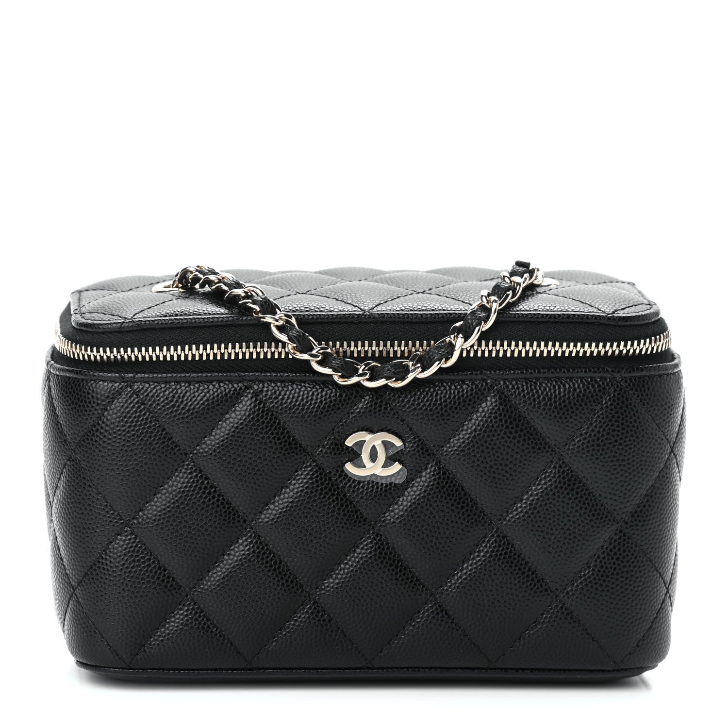 Chanel Caviar Quilted Small Vanity Case With Chain Black 1 of 9