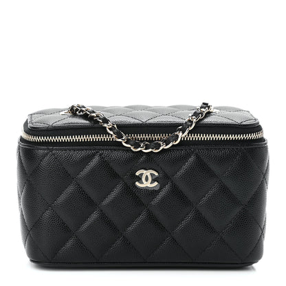 Chanel Caviar Quilted Small Vanity Case With Chain Black 1 of 9