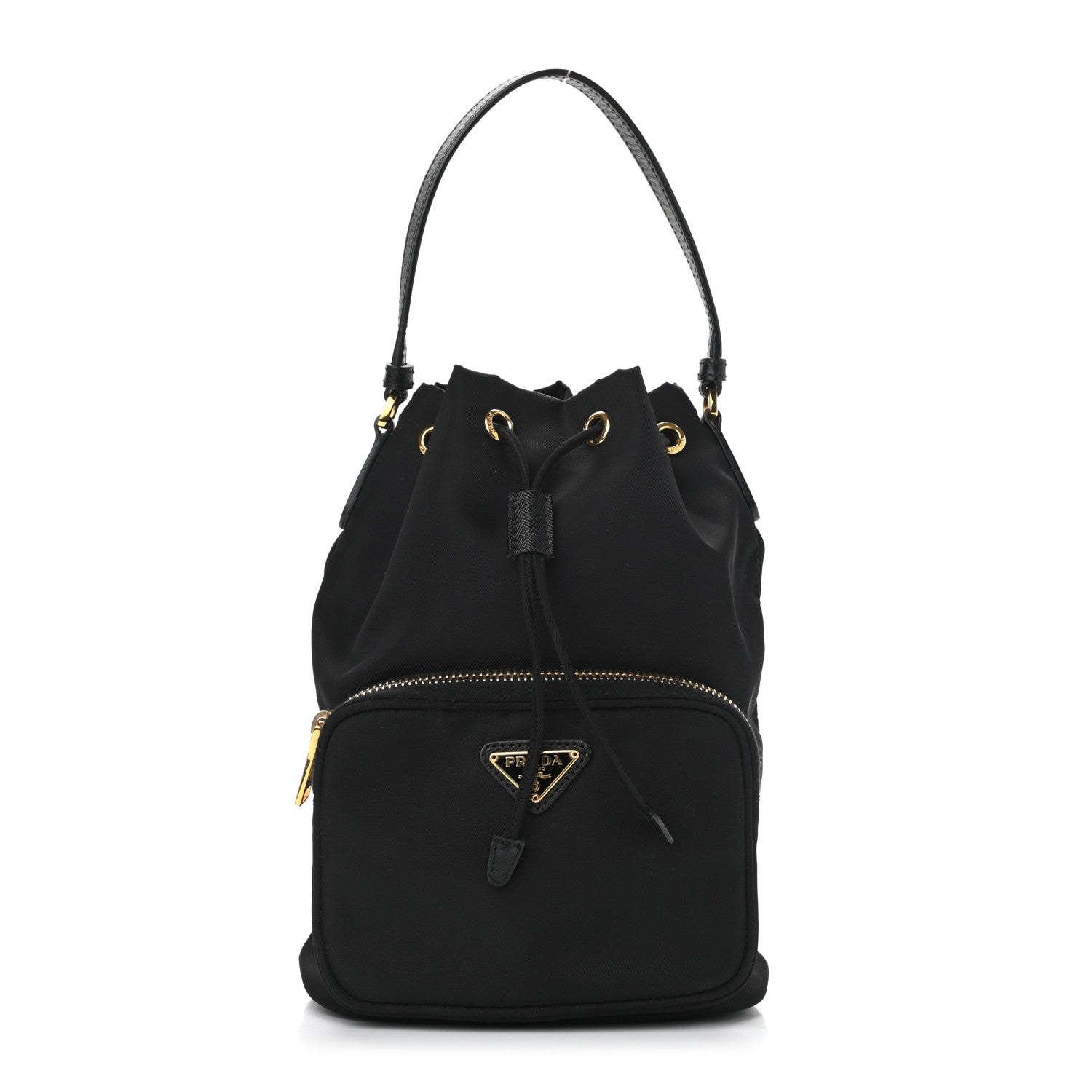 Prada Re-Nylon Duet Drawstring Shoulder Bag Black 1 of 10