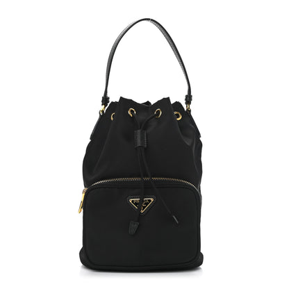 Prada Re-Nylon Duet Drawstring Shoulder Bag Black 1 of 10