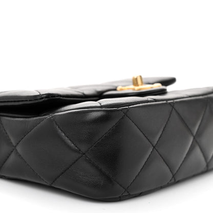 Chanel Lambskin Quilted Mini My Perfect Flap Black 10 of 11