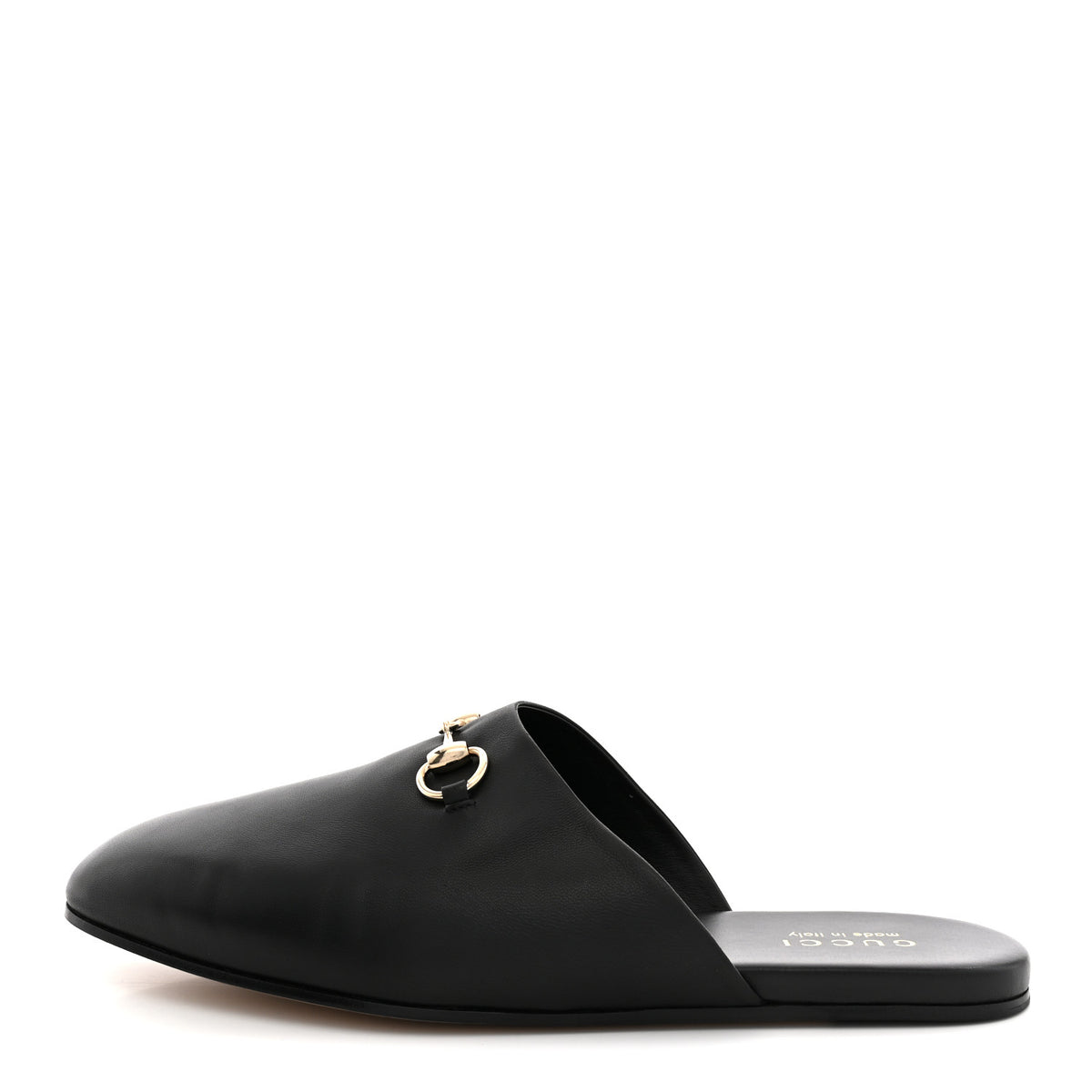 Gucci Calfskin Mens Horsebit Slippers 11 Black 1 of 11