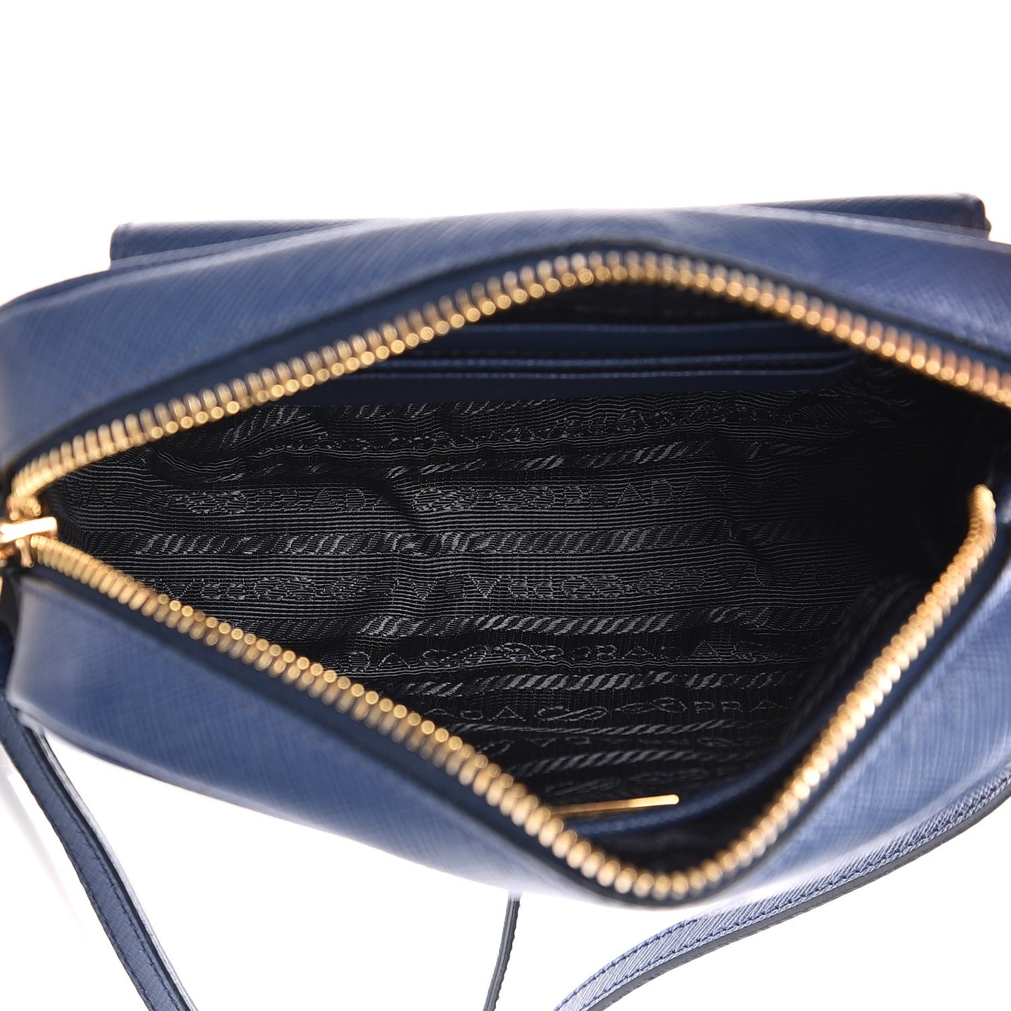 Saffiano Camera Crossbody Bleuette