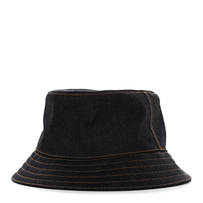 Hermes Denim Fred Bucket Hat 60 Indigo 1 of 10