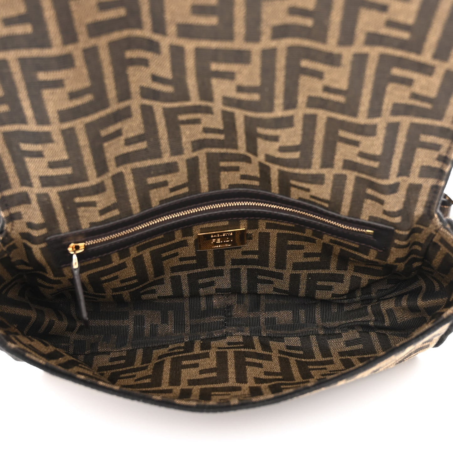 Fabric Jacquard FF 1974 Medium Baguette Tobacco Moro Black
