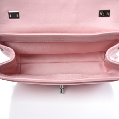 Louis Vuitton Calfskin Lockme II Chain Bag BB Rose Ballerine 5 of 11