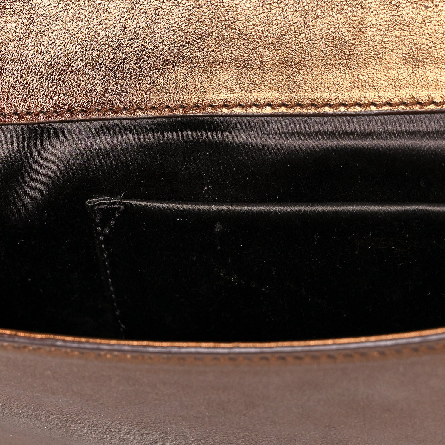 Saint Laurent Metallic Calfskin Monogram Large Belle De Jour Clutch Bronze 11 of 12