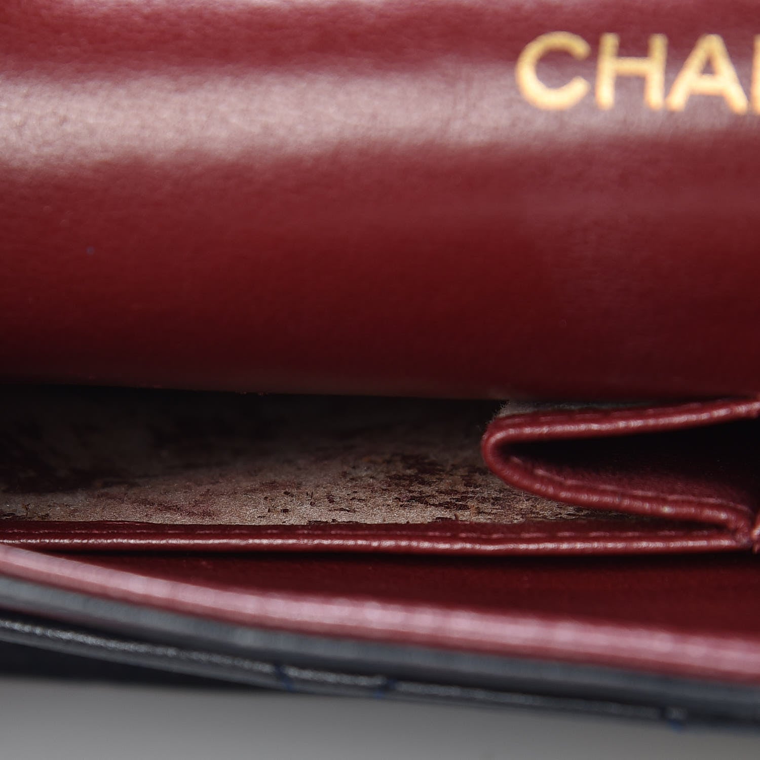 Chanel Lambskin Quilted Medium Double Flap Navy 9 of 15