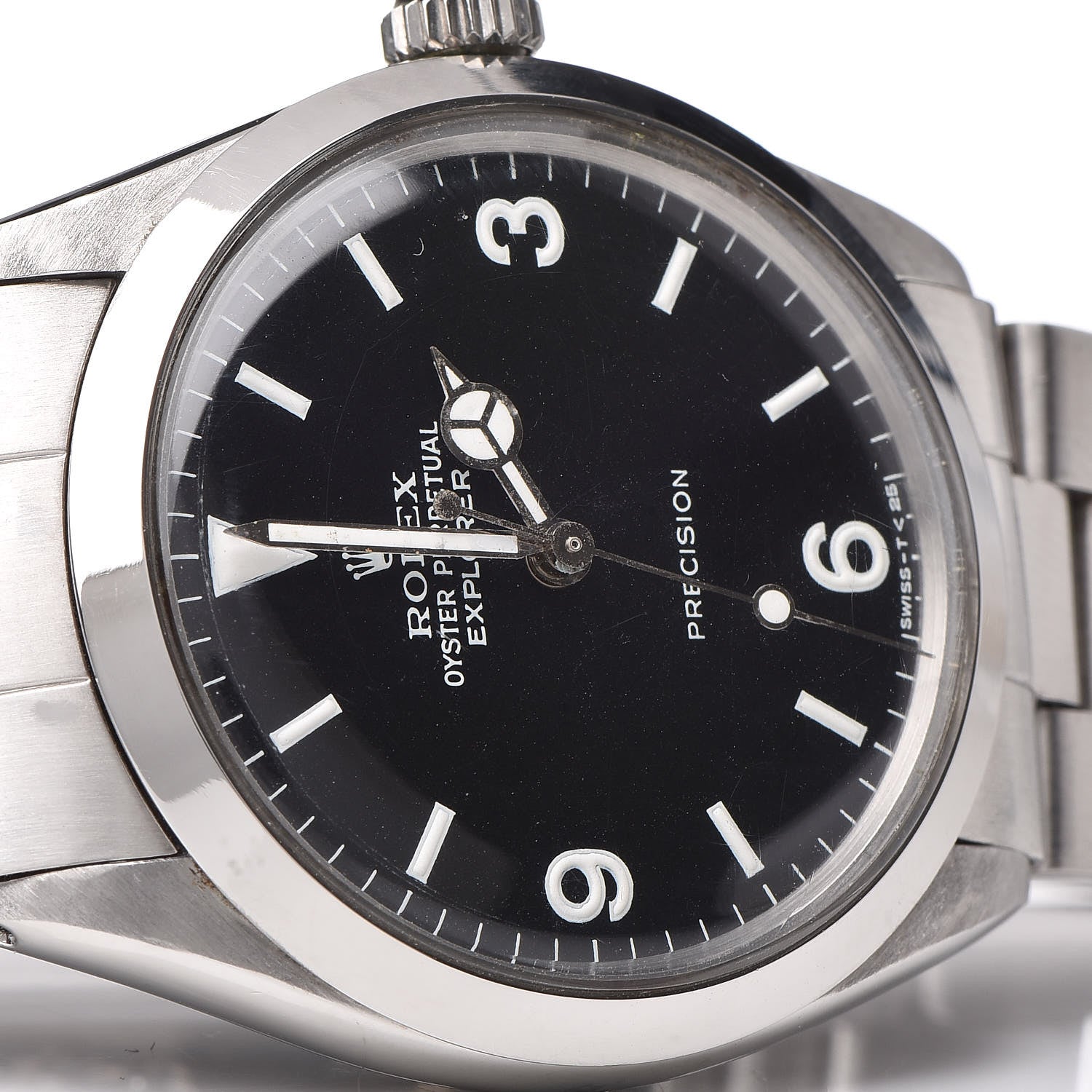 Rolex Stainless Steel 34mm Oyster Perpetual Explorer Precision Watch Black 5500 10 of 11