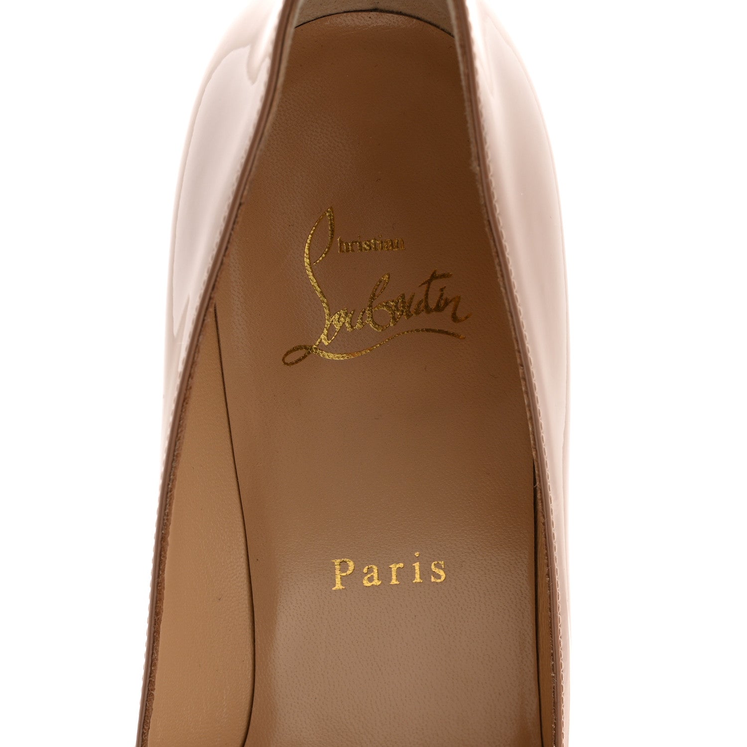 Christian Louboutin Patent Kate 55 Pumps 40 Nude 6 of 7