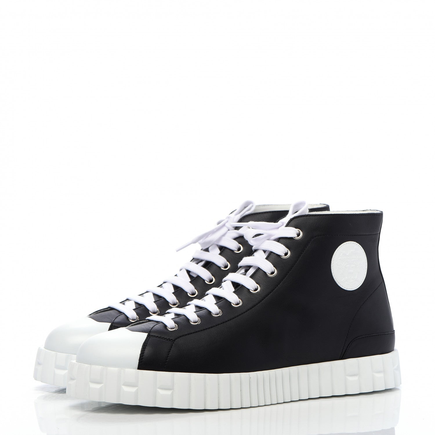 Hermes Veau Pienza Mens Climb Sneakers 42.5 Black 3 of 10