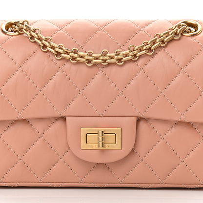 Chanel Aged Calfskin Quilted 2.55 Reissue Mini Flap Beige 8 of 12