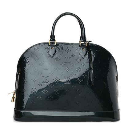 Louis Vuitton Vernis Alma GM Blue Nuit 1 of 9