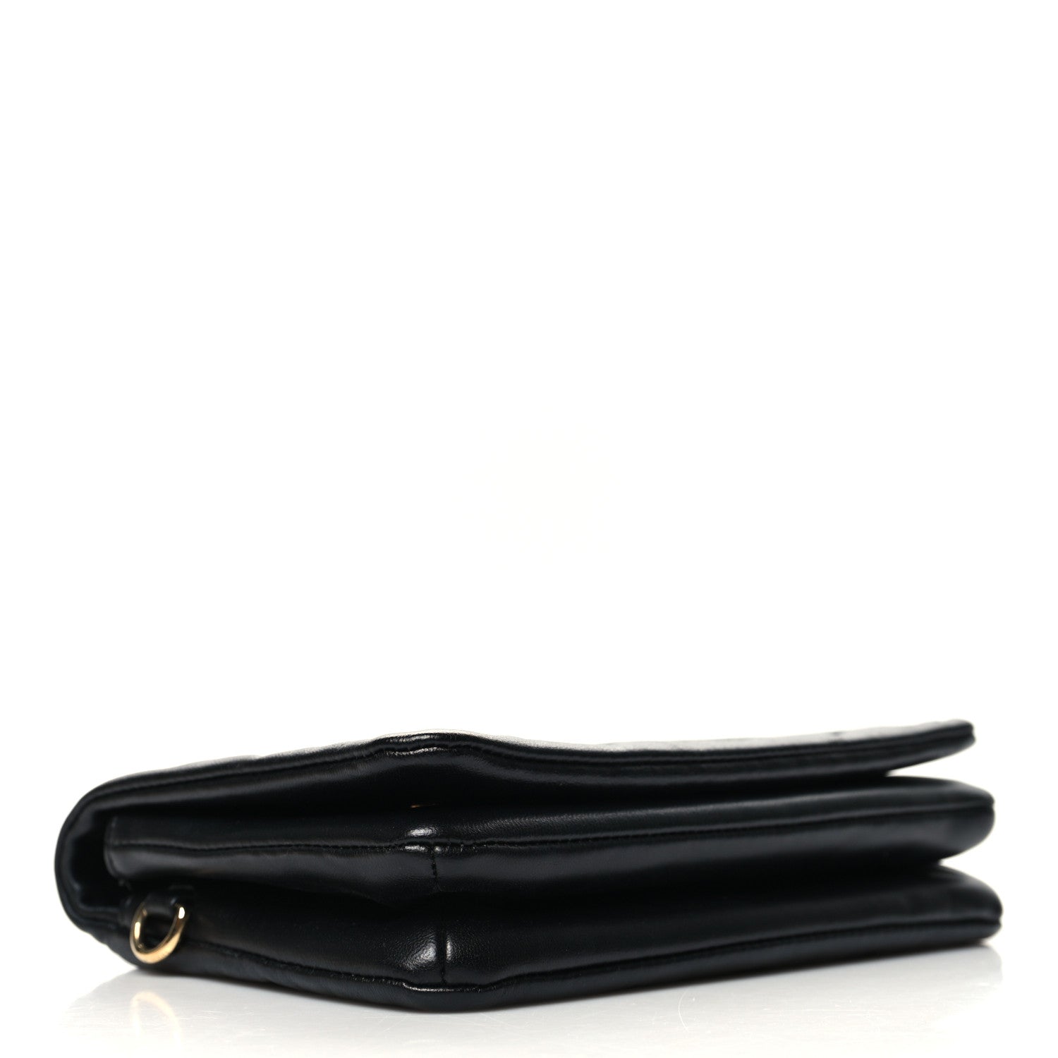 Louis Vuitton Lambskin Embossed Monogram Pochette Coussin Black 4 of 9