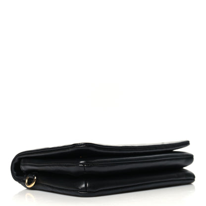 Louis Vuitton Lambskin Embossed Monogram Pochette Coussin Black 4 of 9