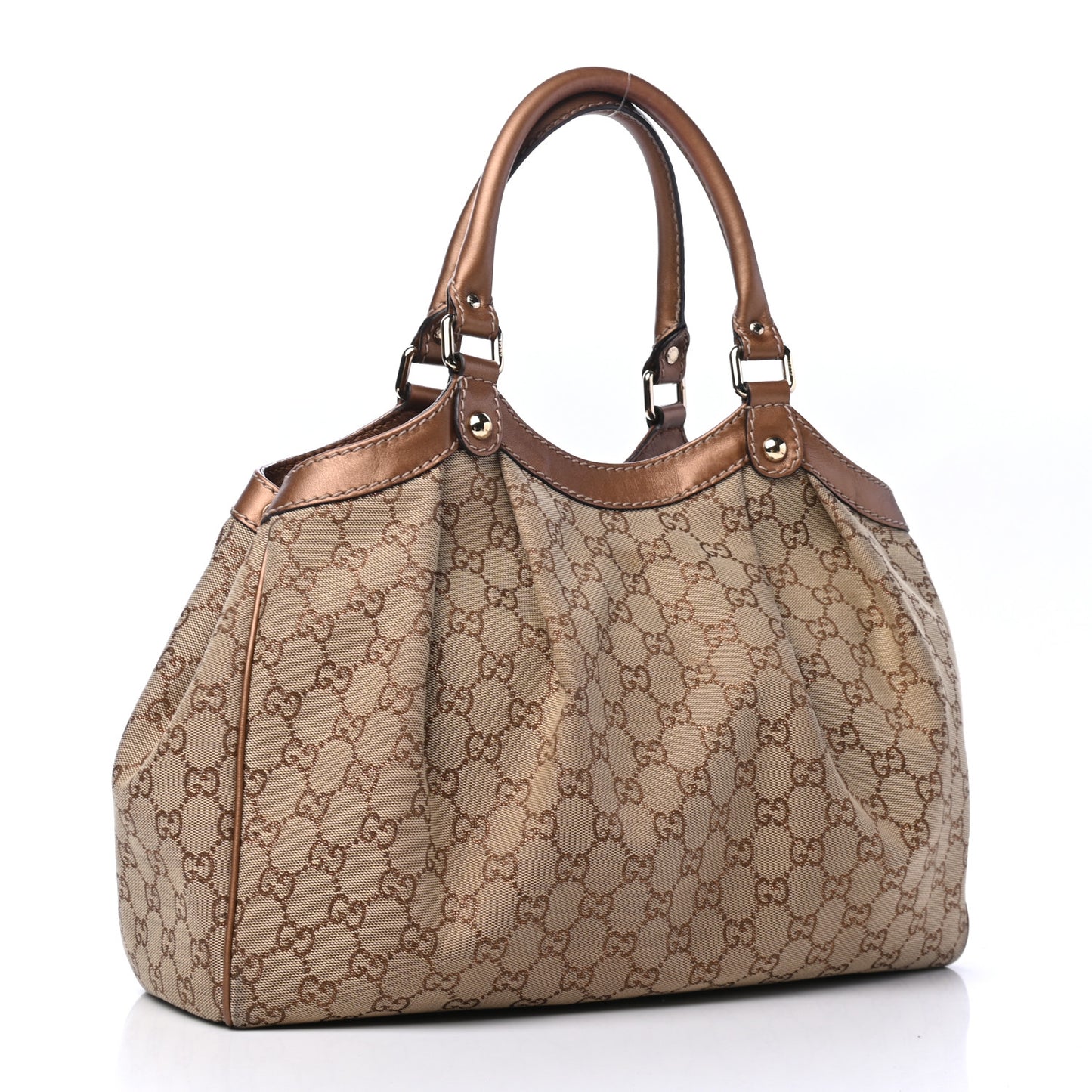 Monogram Medium Sukey Tote Bronze