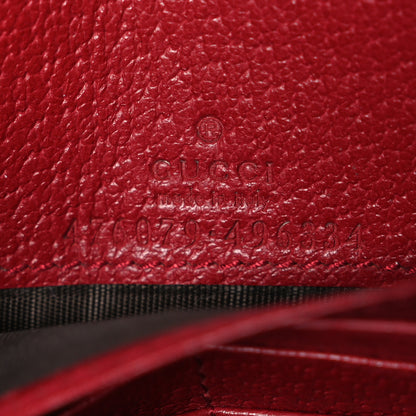 Gucci GG Supreme Monogram Web Queen Margaret Chain Wallet Red 6 of 9