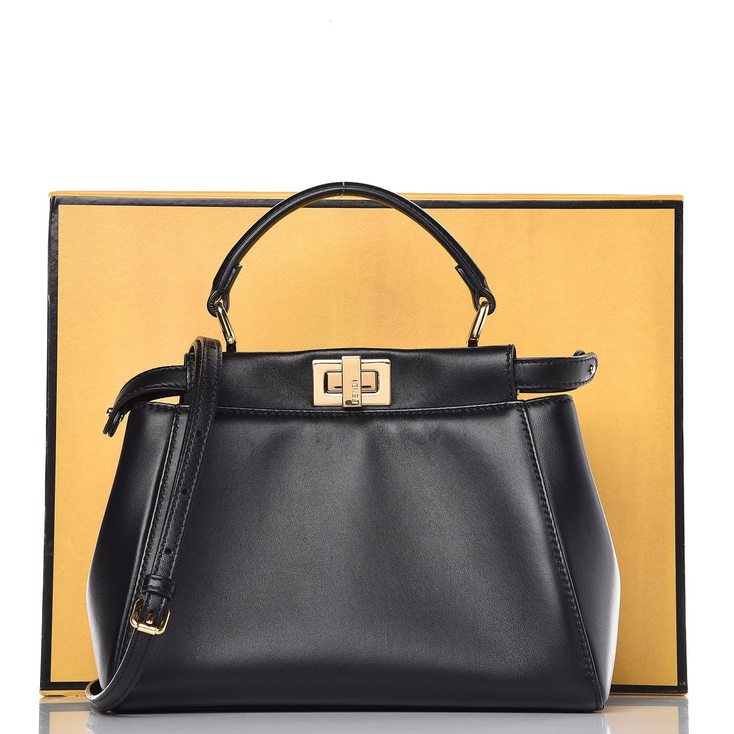 Nappa Mini Peekaboo Iconic Satchel Black