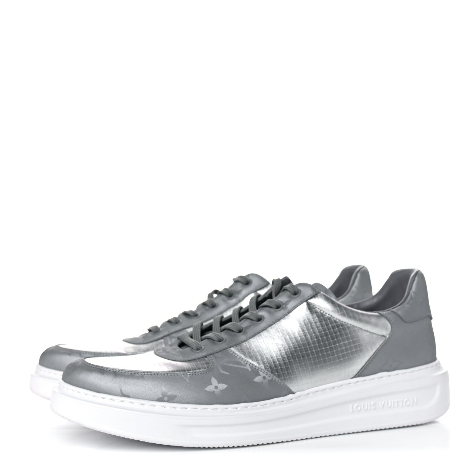 Louis Vuitton Canvas Monogram Beverly Hills Sneakers 11 Argent 3 of 15